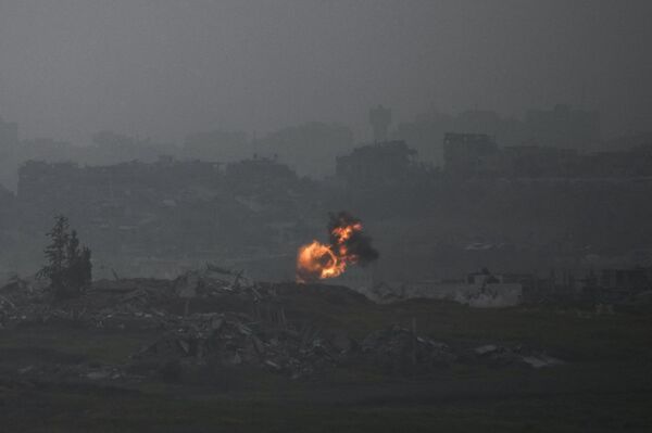 انفجار شمالي قطاع غزة - سبوتنيك عربي