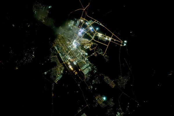 منظر لمدينة عشق آباد من الفضاء. - سبوتنيك عربي