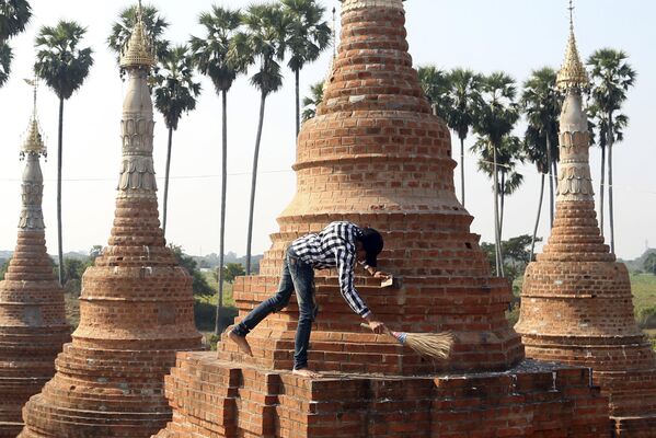 اgمعابد البوذية قبل الزلزال في نايبيداو، ميانمار - سبوتنيك عربي