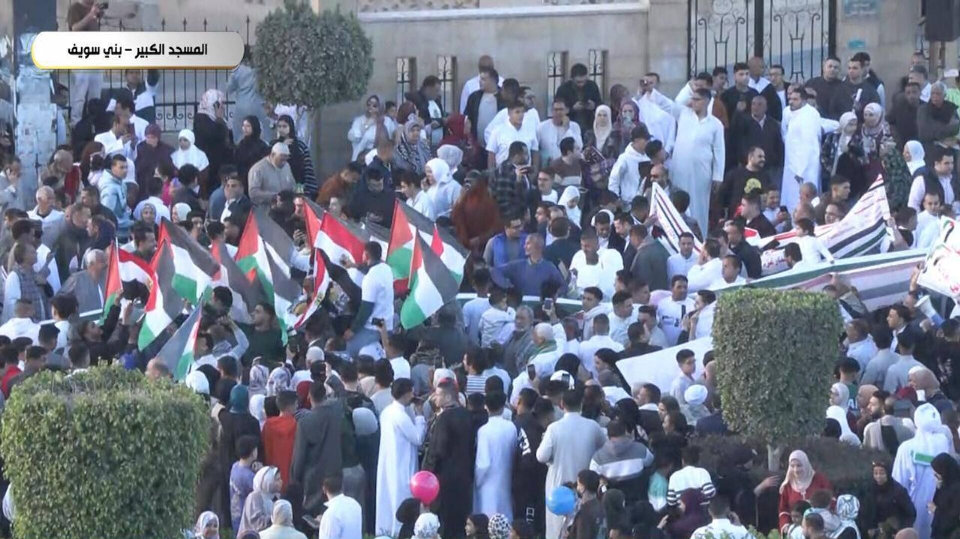 احتشاد ملايين المصريين بعد صلاة العيد تضامنا مع الفلسطينيين - سبوتنيك عربي, 1920, 31.03.2025