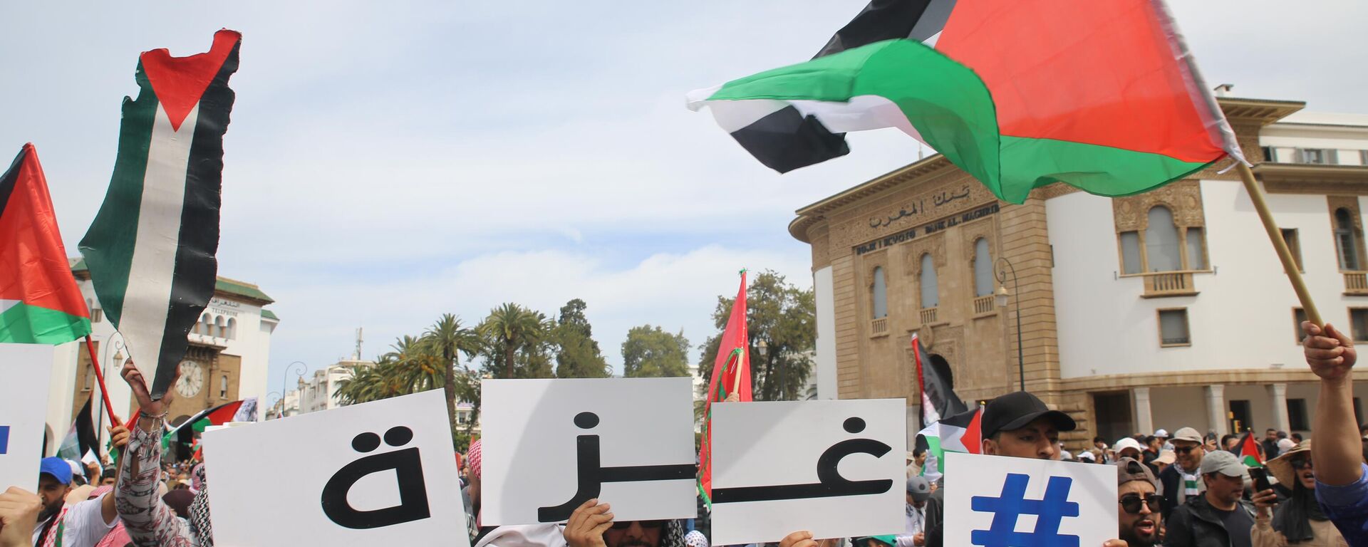 مسيرة تضامنية في المغرب تضامنا مع غزة  - سبوتنيك عربي, 1920, 29.08.2025