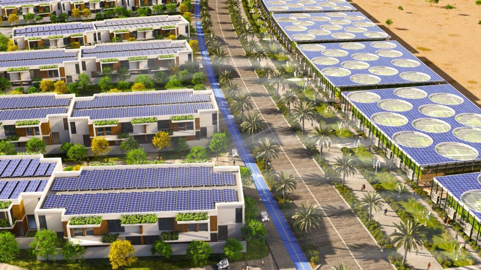 مدينة سكنية بخدمات الذكاء الاصطناعي في  ملتقى الاستثمار السنوي (AIM Congress) في أبوظبي - سبوتنيك عربي, 1920, 07.04.2025