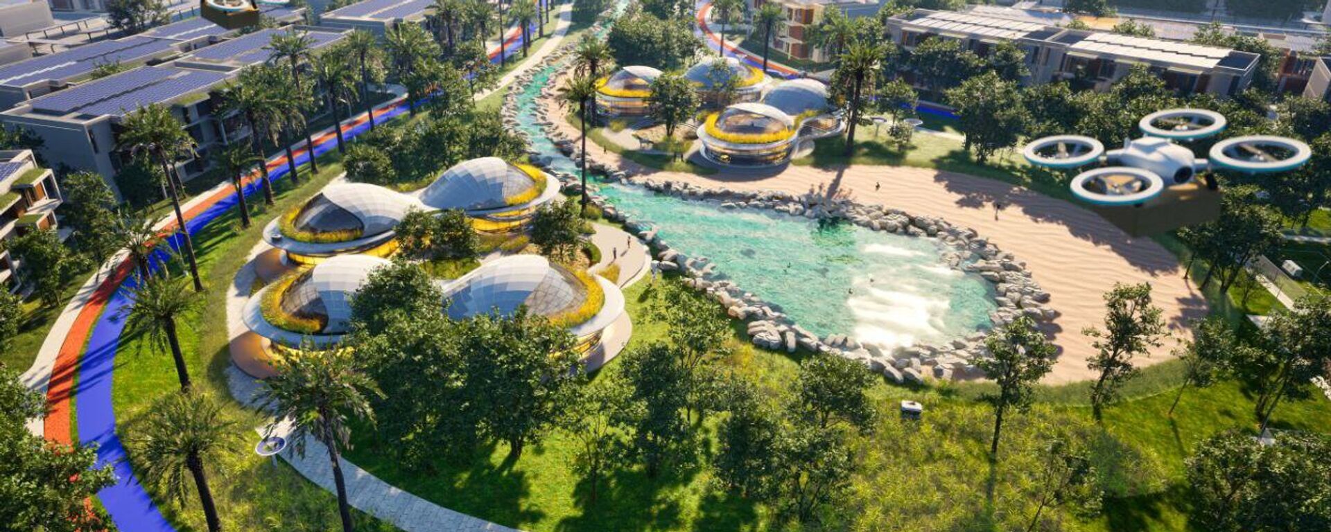 مدينة سكنية بخدمات الذكاء الاصطناعي في  ملتقى الاستثمار السنوي (AIM Congress) في أبوظبي - سبوتنيك عربي, 1920, 07.04.2025