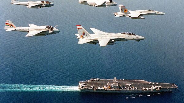 حاملة الطائرات الأميركية يو إس إس كارل فينسون  - سبوتنيك عربي