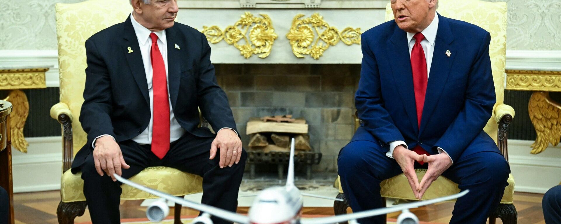 الرئيس الأمريكي دونالد ترامب يستقبل رئيس الوزراء الإسرائيلي بنيامين نتنياهو في البيت الأبيض - سبوتنيك عربي, 1920, 24.10.2025