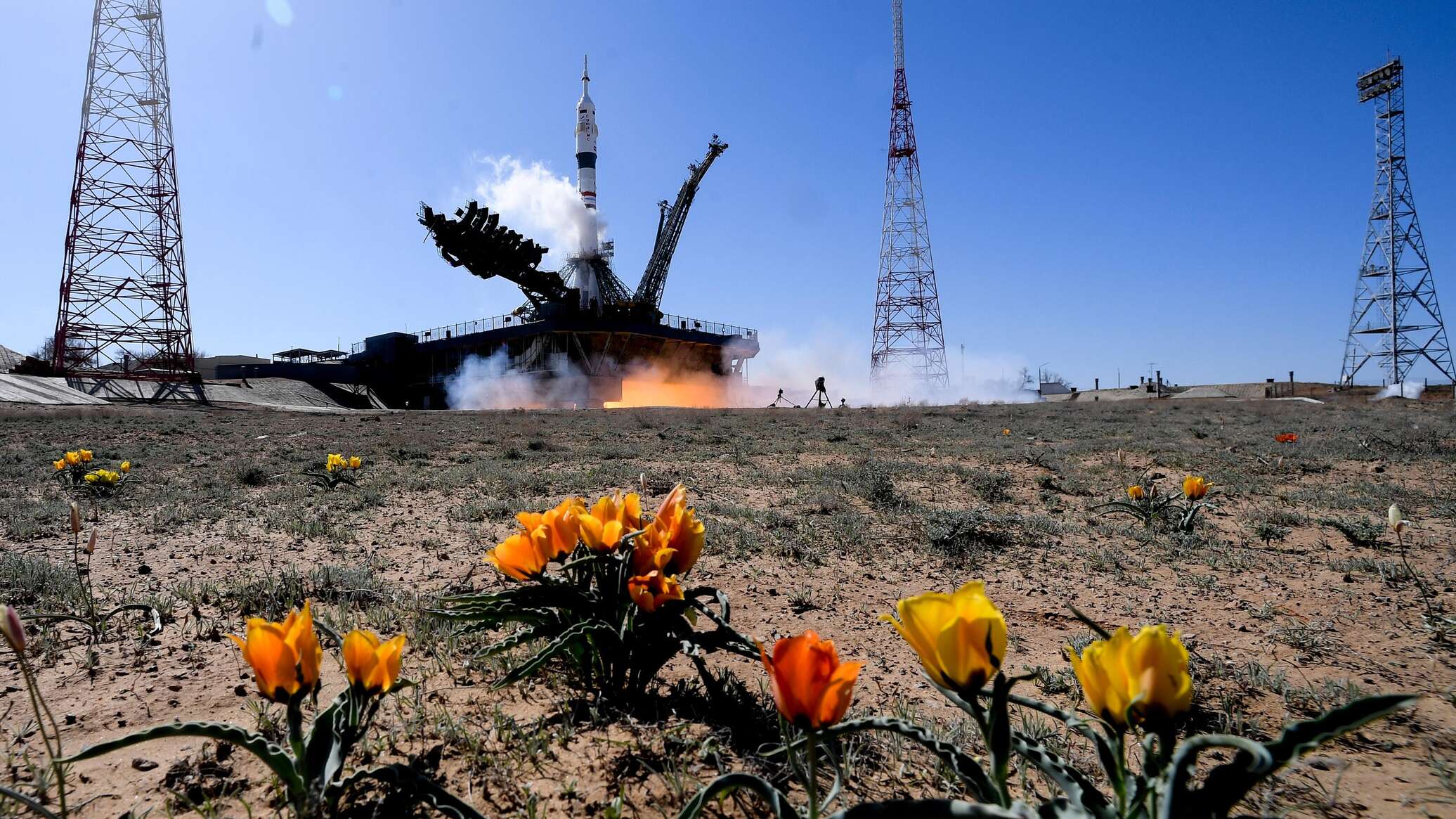 الصاروخ "سويوز" يرسل مركبة الشحن "بروغريس إم" إلى محطة الفضاء الدولية