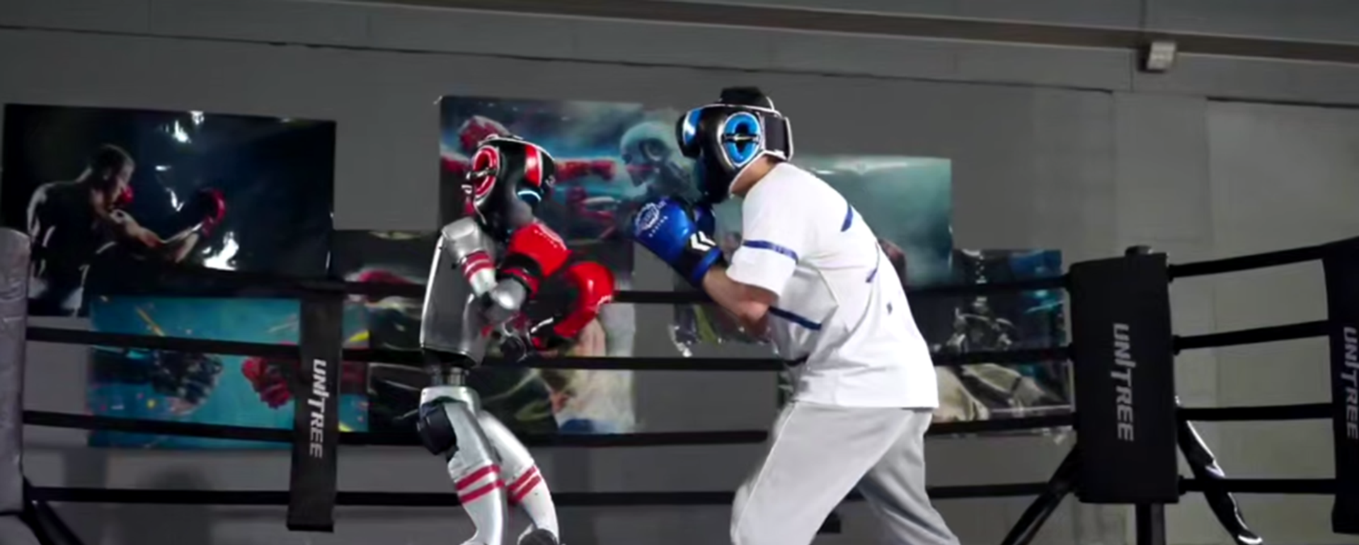  صورة لمباراة قتالية بين روبوت بشري وملاكم محترف
 - سبوتنيك عربي, 1920, 11.04.2025