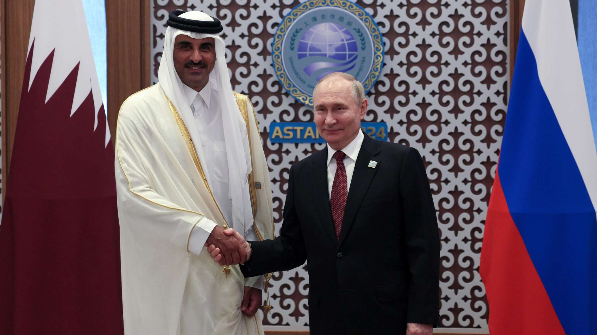 بوتين وأمير قطر يأملان خفضا سريعا للتصعيد في الصراع بالشرق الأوسط