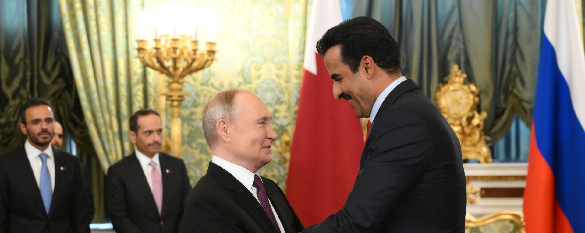 الرئيس الروسي فلاديمير بوتين يستقبل أمير قطر تميم بن حمد آل ثاني في الكرملين - سبوتنيك عربي, 1920, 26.10.2026
