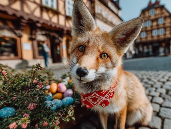 ثعلب عيد الفصح، جنوب ألمانيا، حيوانات عيد الفصح الذكاء الاصطناعي - سبوتنيك عربي