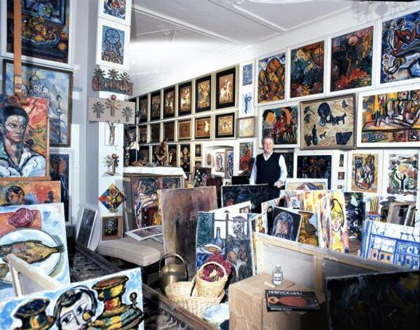  تسيريتيلي في مرسمه عام 1990.  - سبوتنيك عربي