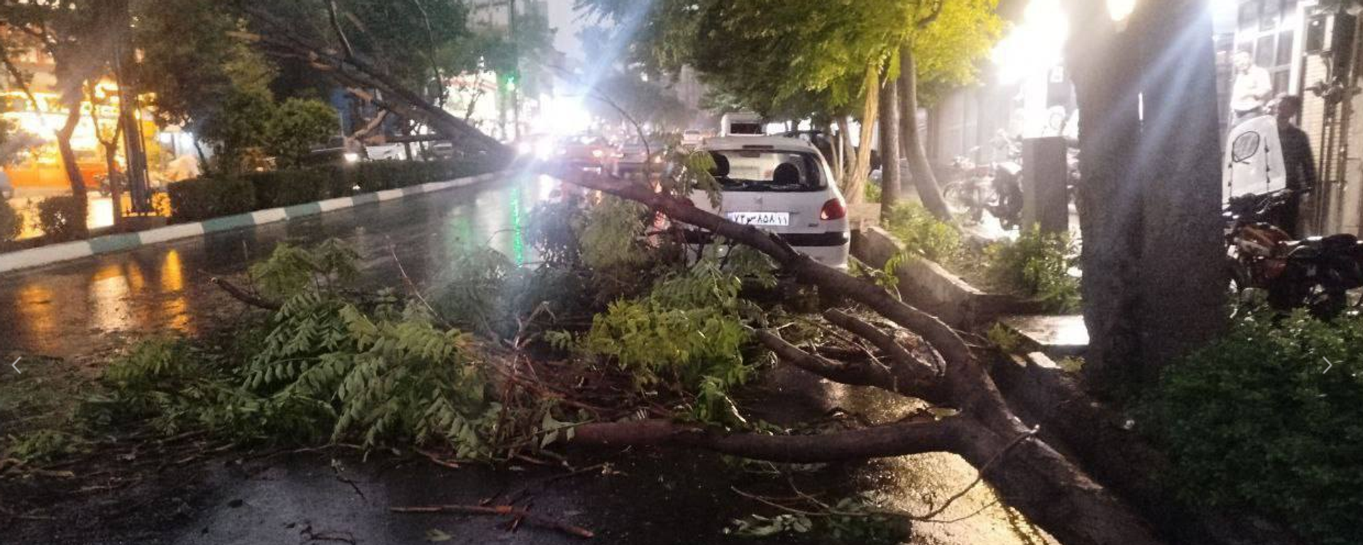 صورة تظهر الدمار الهائل الذي خلفه الإعصار الذي ضرب العاصمة الإيرانية طهران. - سبوتنيك عربي, 1920, 28.04.2025