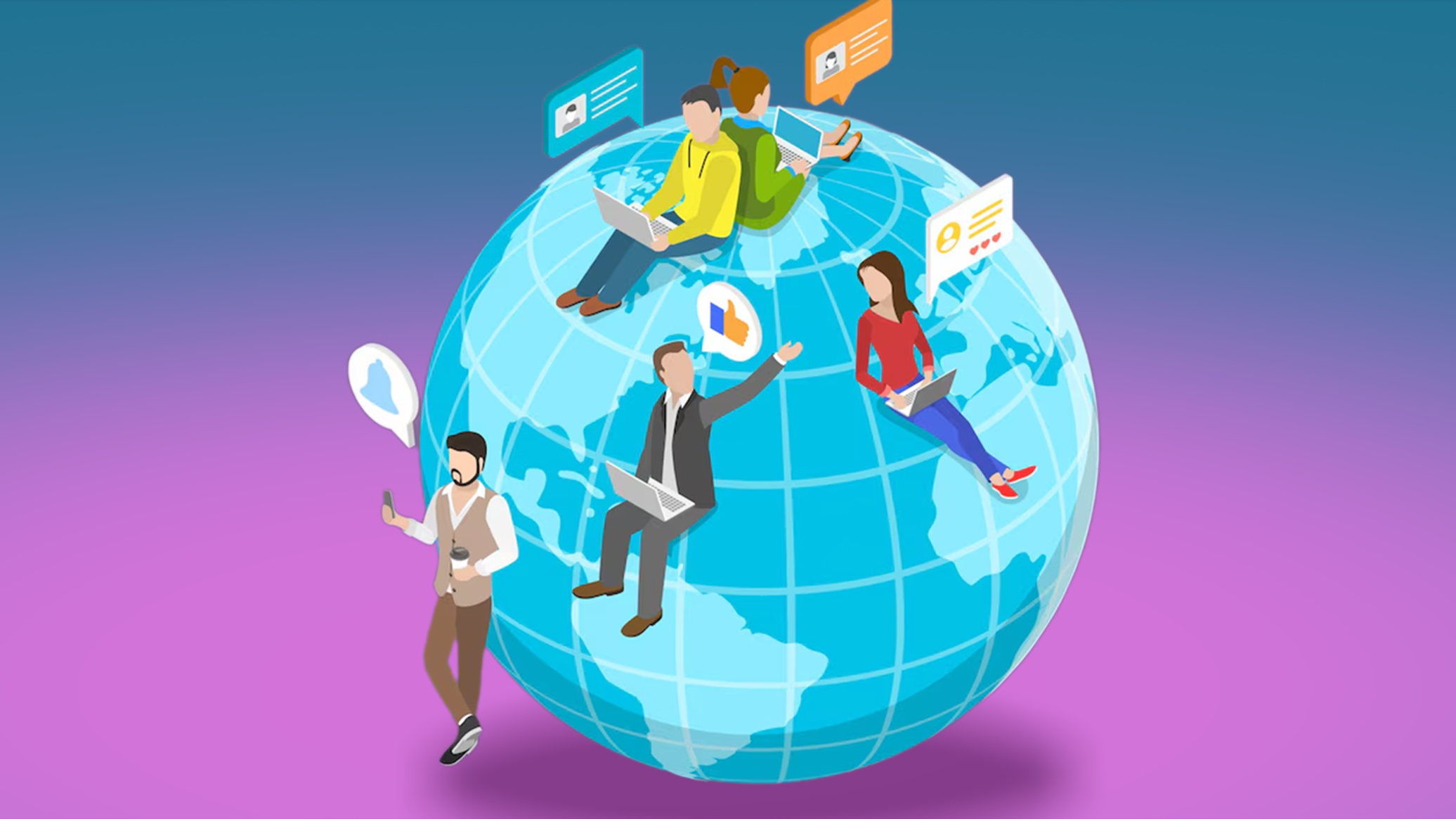 المتوسط العالمي لاستخدام الإنترنت