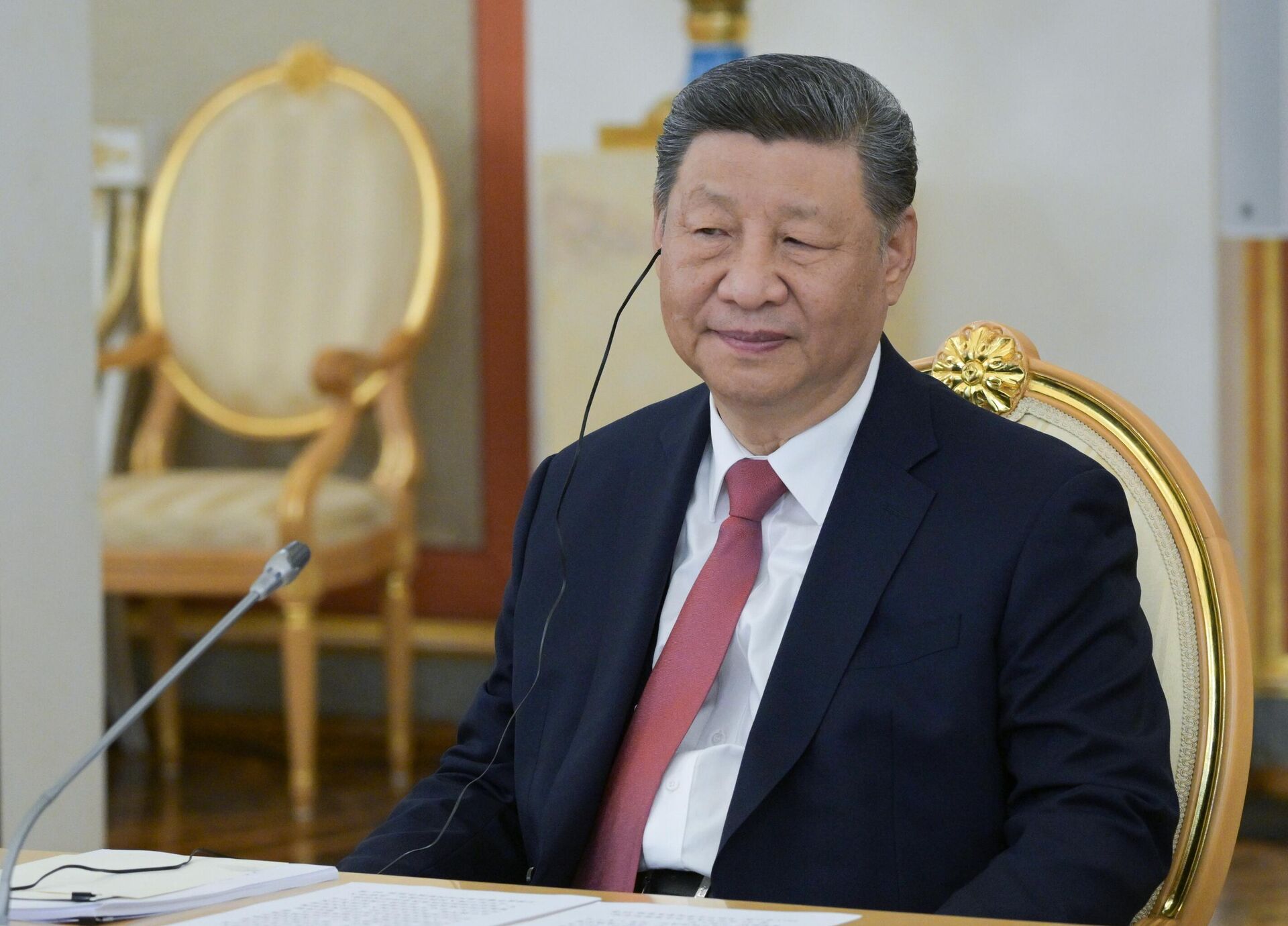 الرئيس الروسي فلاديمير بوتين، يستقبل نظيره الصيني شي جين بينغ في الكرملين  - سبوتنيك عربي, 1920, 08.05.2025