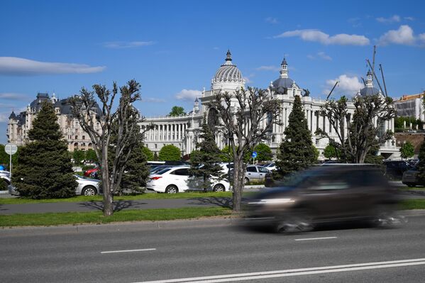 صورة لمحيط قصر المزارعين في قازان. - سبوتنيك عربي