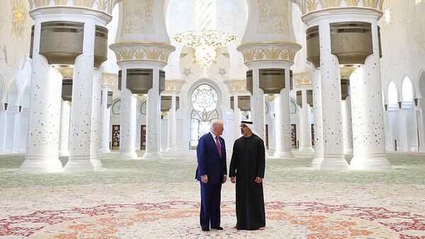 الرئيس الأمريكي دونالد ترامب داخل مسجد الشيخ زايد الكبير في أبوظبي - سبوتنيك عربي