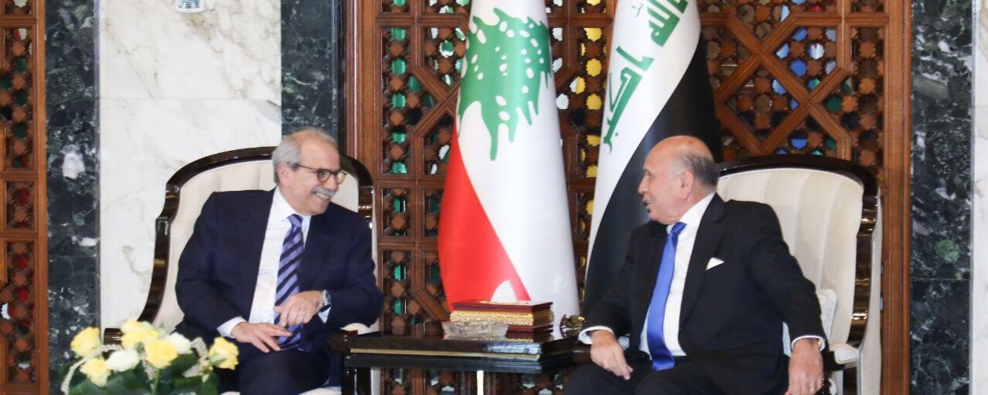 رئيس الوزراء اللبناني، نواف سلام، يصل إلى بغداد للمشاركة في القمة العربية الـ34، 16 مايو/ أيار 2025 - سبوتنيك عربي, 1920, 16.05.2025