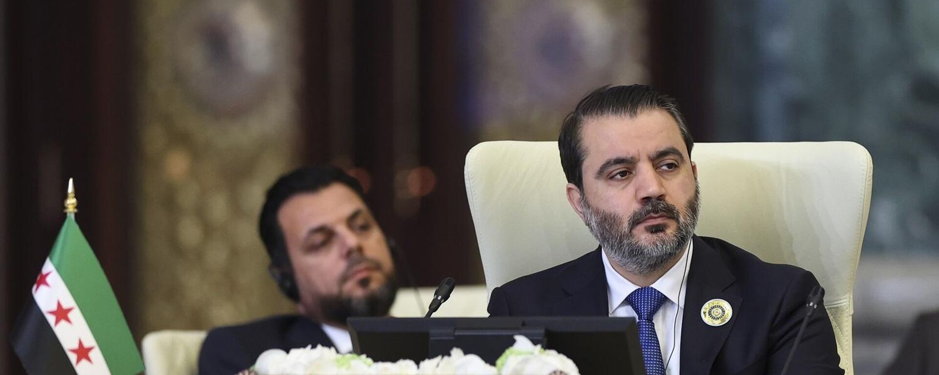 وزير الخارجية بالحكومة السورية المؤقتة، أسعد الشيباني، في القمة العربية الـ34 ببغداد، 17 مايو/ أيار 2025 - سبوتنيك عربي, 1920, 04.07.2025
