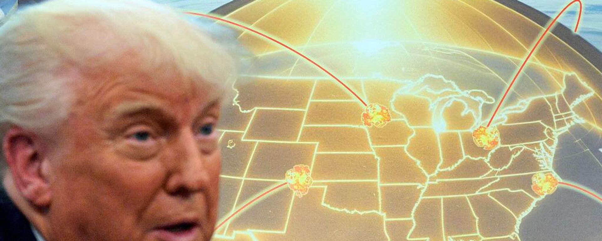 الرئيس الأمريكي دونالد ترامب يتحدث عن نظام صاروخي يريد بناءه باسم القبة الذهبية - سبوتنيك عربي, 1920, 27.05.2025