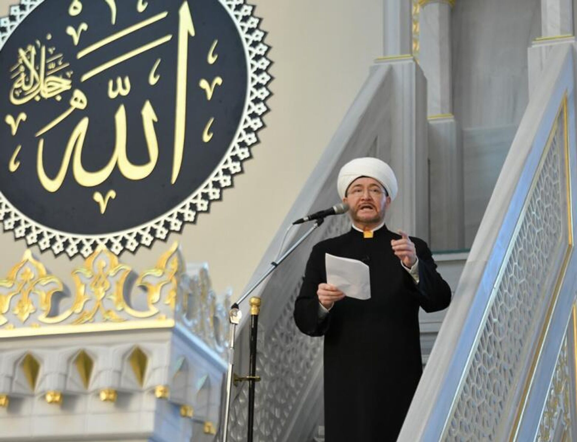 الشيخ راوي عين الدين، رئيس الإدارة الدينية لمسلمي روسيا الاتحادية - سبوتنيك عربي, 1920, 03.06.2025