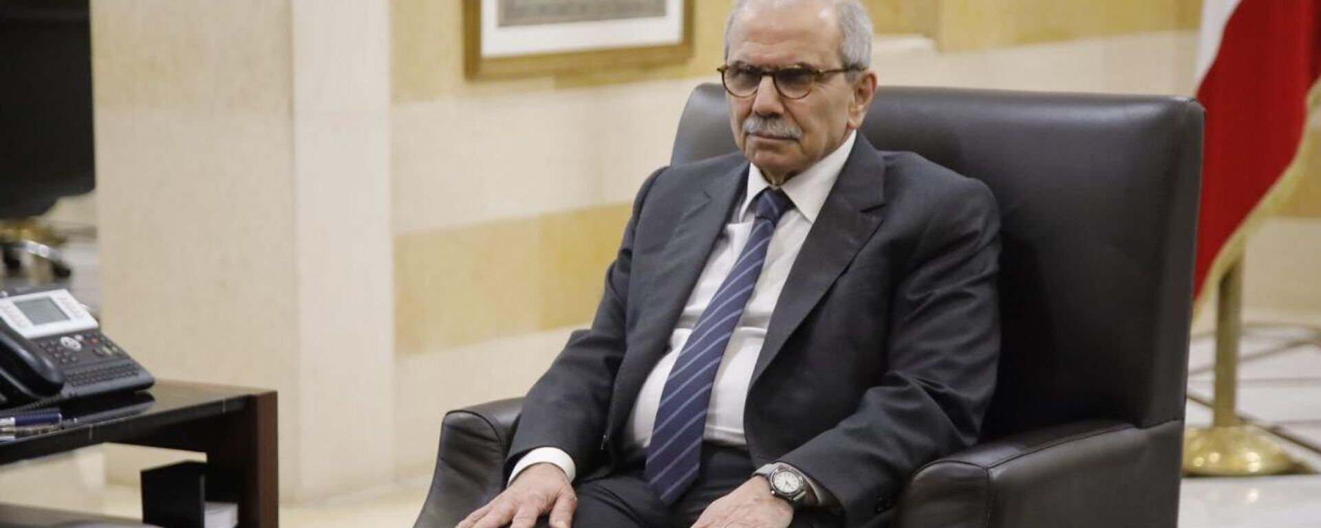 لقاء رسمي في بيروت بين وزير الخارجية الإيراني عباس عراقجي ورئيس الحكومة اللبنانية نواف سلام - سبوتنيك عربي, 1920, 05.08.2025