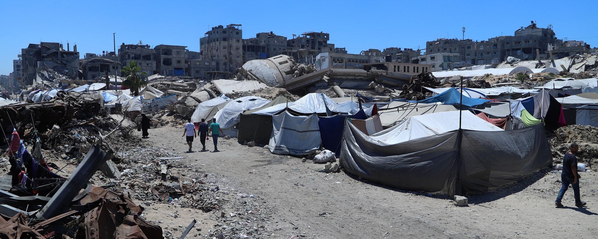 الفلسطينيون شمال غزة يكافحون للبقاء في ظل غياب المساعدات  - سبوتنيك عربي, 1920, 06.07.2025