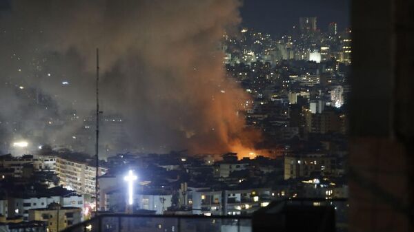 غارات إسرائيلية تهز الضاحية الجنوبية لبيروت، 5 يونيو/ حزيران 2025 - سبوتنيك عربي