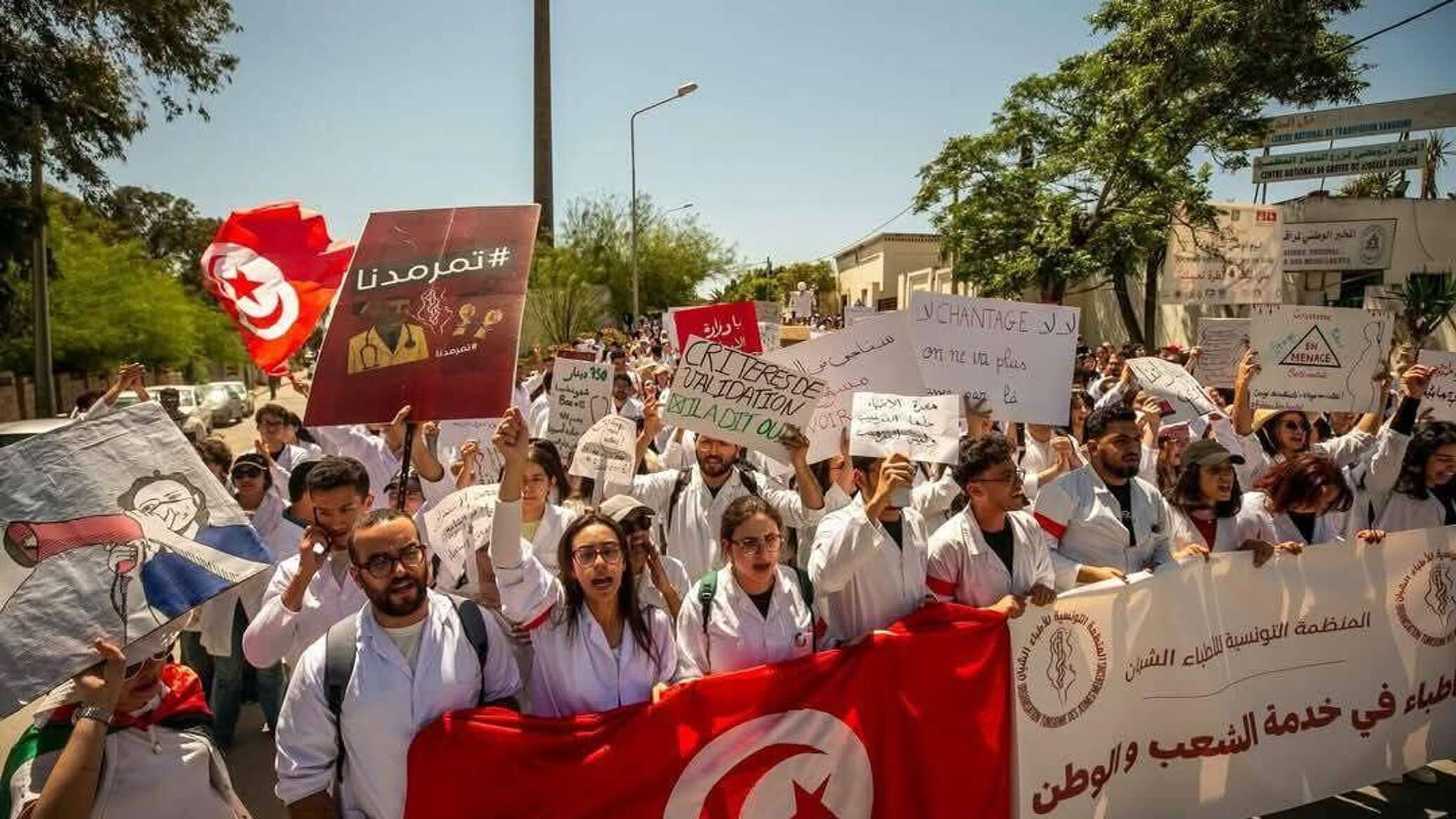 رئيس منظمة الأطباء الشبان التونسيين: 1600 طبيب شاب تخرجوا حديثا هاجروا البلاد.. صور