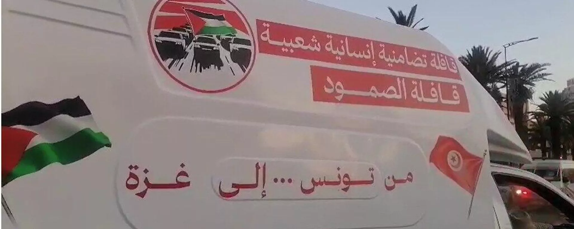 قافلة الصمود البرية تنطلق من تونس نحو معبر رفح المصري - سبوتنيك عربي, 1920, 09.06.2025