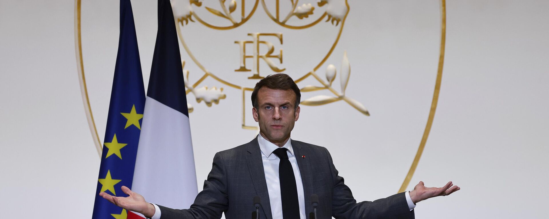 الرئيس الفرنسي إيمانويل ماكرون - سبوتنيك عربي, 1920, 13.10.2025