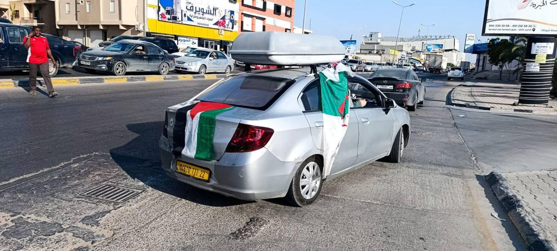 قافلة الصمود تصل بوقرين وسط ليبيا في طريقها نحو شرق ليبيا دعما لغزة قافلة الصمود تصل بوقرين وسط ليبيا في طريقها نحو شرق ليبيا دعما لغزة - سبوتنيك عربي, 1920, 12.06.2025