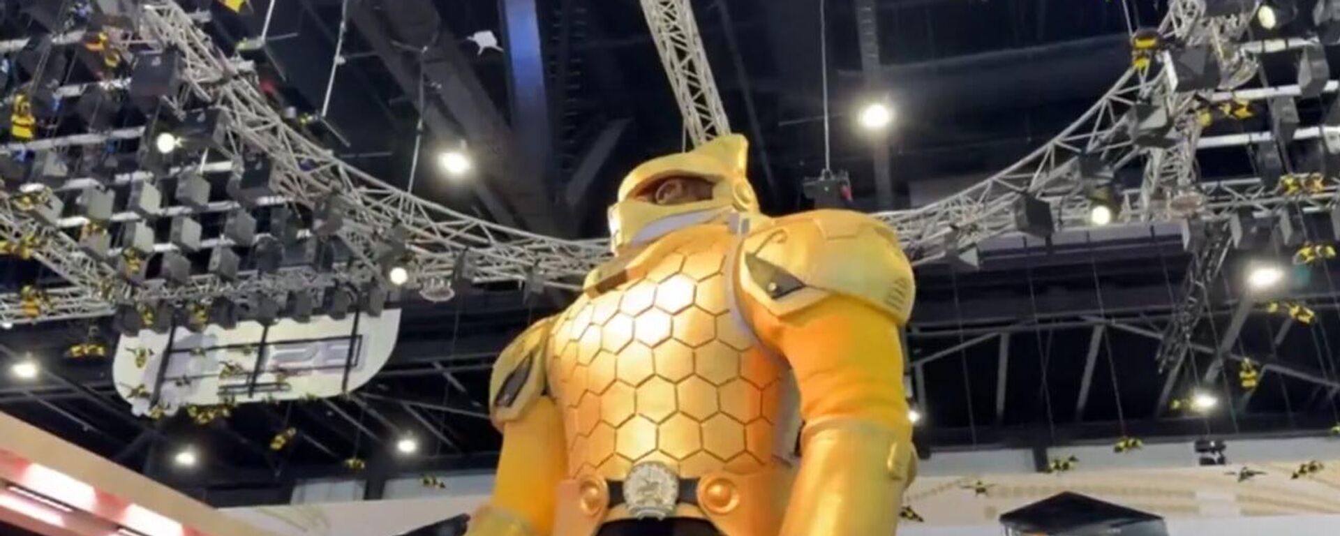 روبوت من أقراص العسل يرحب بضيوف منتدى بطرسبورغ الاقتصادي الدولي - سبوتنيك عربي, 1920, 18.06.2025