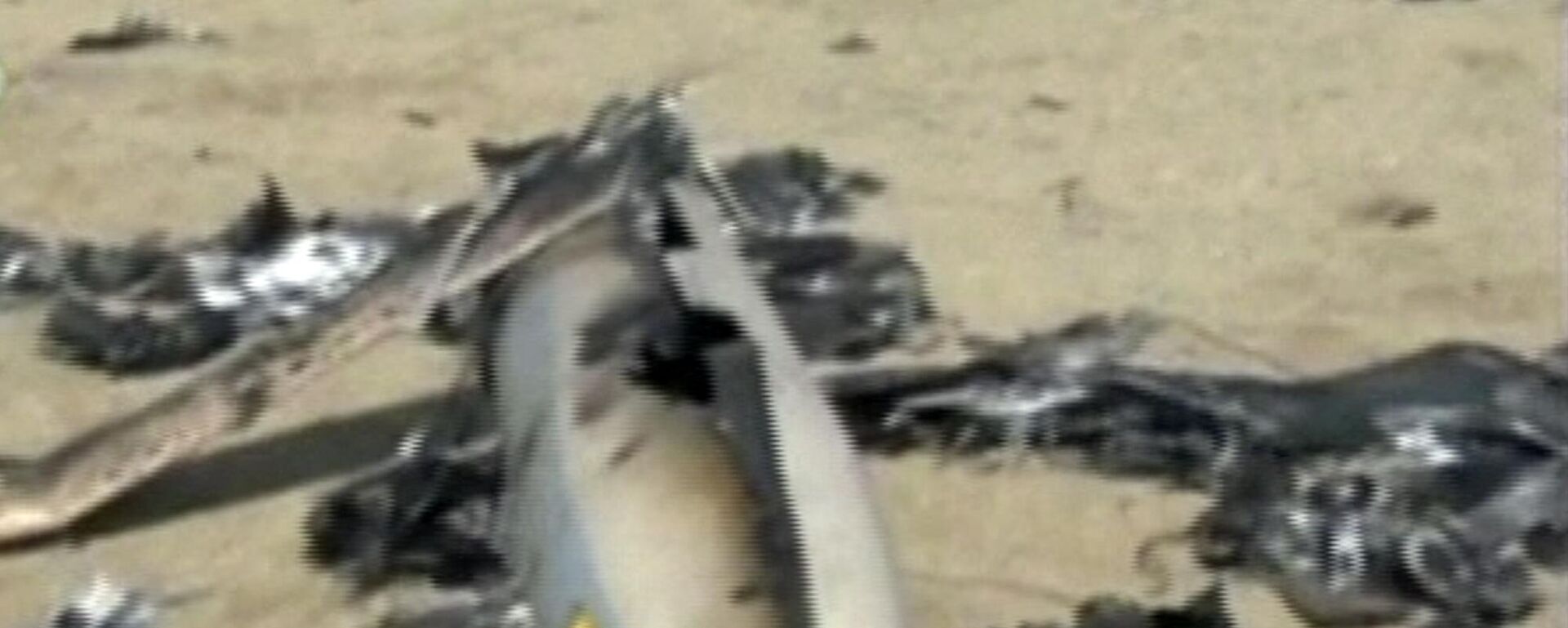 حطام طائرة مسيرة إسرائيلية من طراز هرمس 900 - سبوتنيك عربي, 1920, 23.06.2025