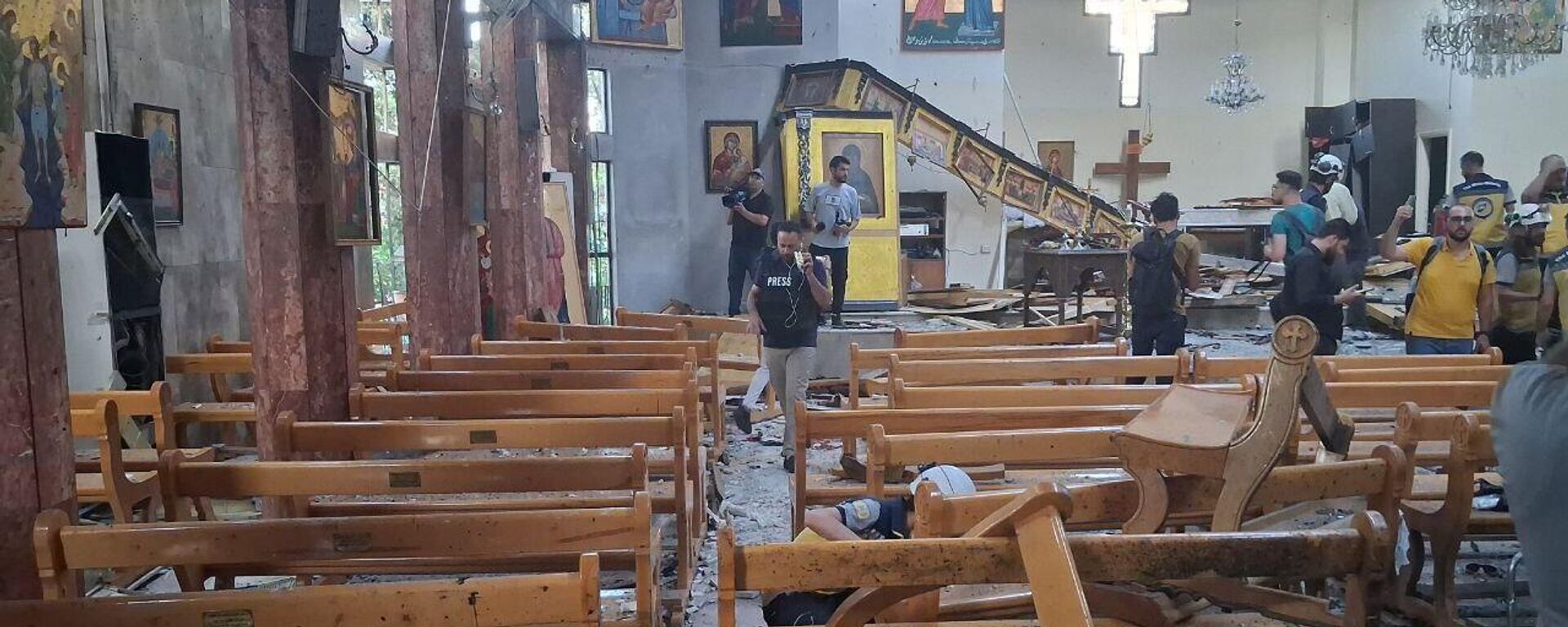 الهجوم الإرهابي الذي استهدف كنيسة مارإلياس  - سبوتنيك عربي, 1920, 23.06.2025