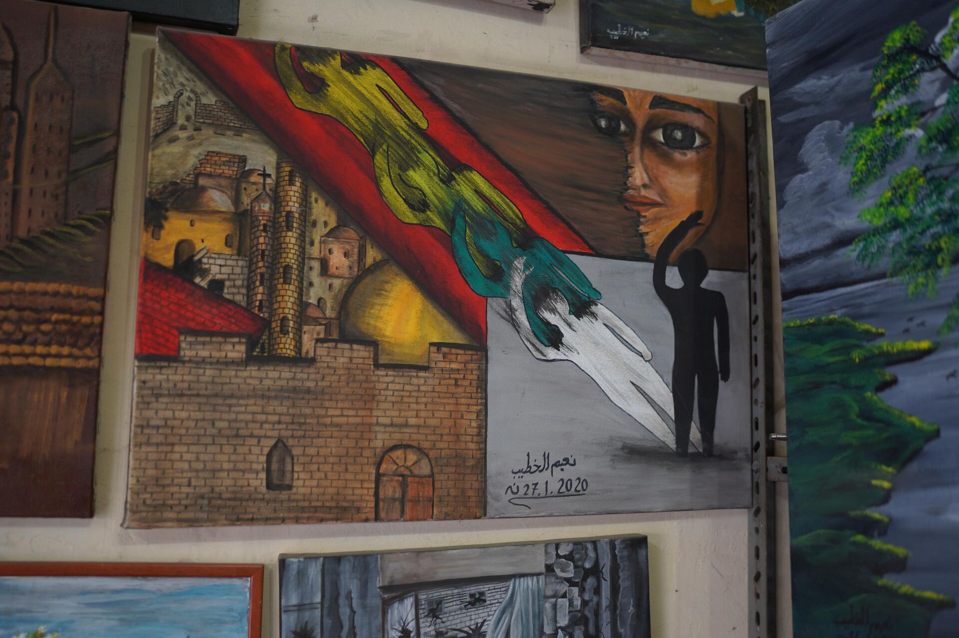 فنان تشكيلي يجسد الواقع الفلسطيني من خلال الرسم - سبوتنيك عربي, 1920, 24.06.2025