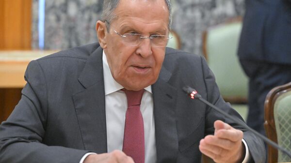 مؤتمر صحفي للافروف عقب اجتماع مجلس وزراء خارجية منظمة معاهدة الأمن الجماعي في قرغيزستان - سبوتنيك عربي