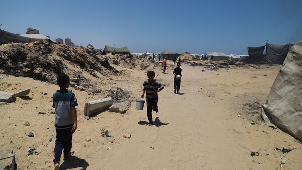 ميناء غزة يتحول من مكان للفرح والترفيه إلى ملاذ للنازحين الفارين من الموت - سبوتنيك عربي