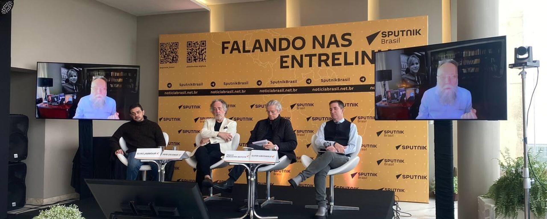 الفيلسوف الروسي، ألكسندر دوغين، خلال الاحتفال بالذكرى السنوية العاشرة لتأسيس سبوتنيك البرازيل - سبوتنيك عربي, 1920, 03.07.2025