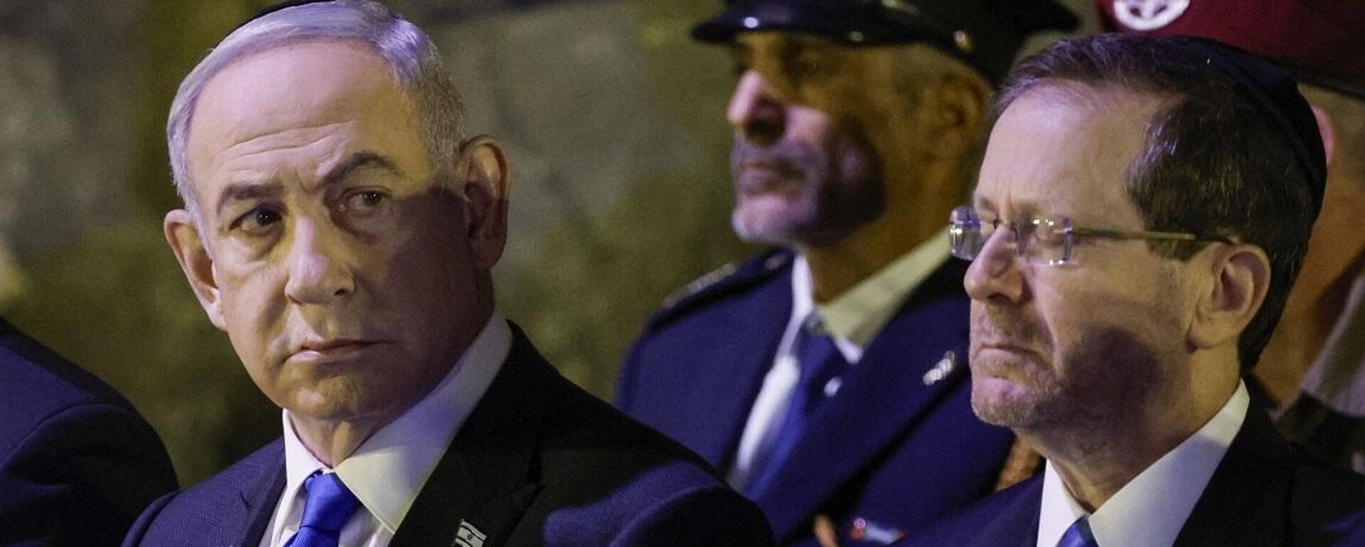 الرئيس الإسرائيلي، يتسحاق هرتزوغ، ورئيس الوزراء الإسرائيلي، بنيامين نتنياهو - سبوتنيك عربي, 1920, 06.07.2025