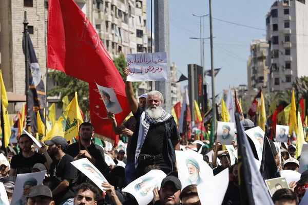 في العاشر من محرم.. مسيرة حاشدة في الضاحية الجنوبية للعاصمة اللبنانية بيروت - سبوتنيك عربي