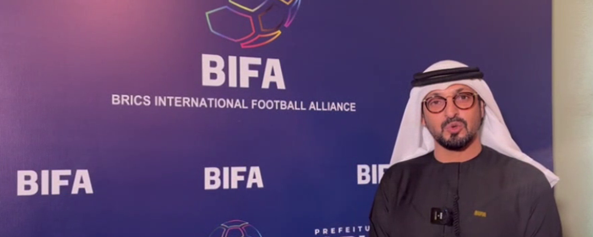  الدكتور سالم المزيني رئيس الاتحاد الدولي لكرة القدم لدول بريكس بيفا - سبوتنيك عربي, 1920, 08.07.2025