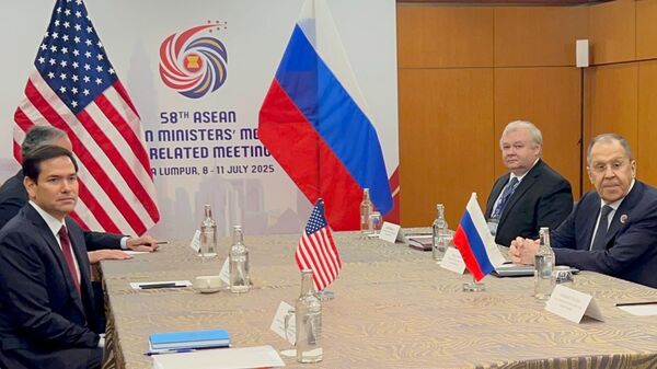 وزير الخارجية الروسي سيرغي لافروف يلتقي وزير الخارجية الأمريكي ماركو روبيو - سبوتنيك عربي