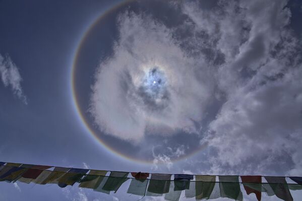 هالة جوية في تانغتسي، جنوب شرق ليه، الهند. - سبوتنيك عربي