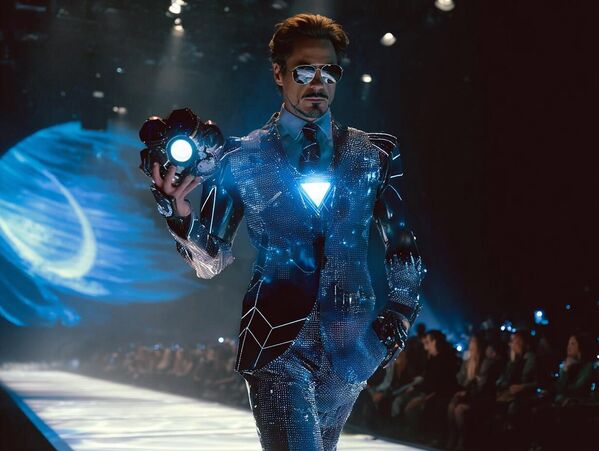 أورانوس (أورانوس) هو إله السماء البدائي وأب الجبابرة، حاكم العملاق الجليدي أورانوس، وأظهره الذكاء الاصطناعي بجمال توني ستارك المستقبلي، حيث يجسد ذكاءً كونيًا باردًا مع لمسة من الجماليات &quot;الذرية&quot;. - سبوتنيك عربي