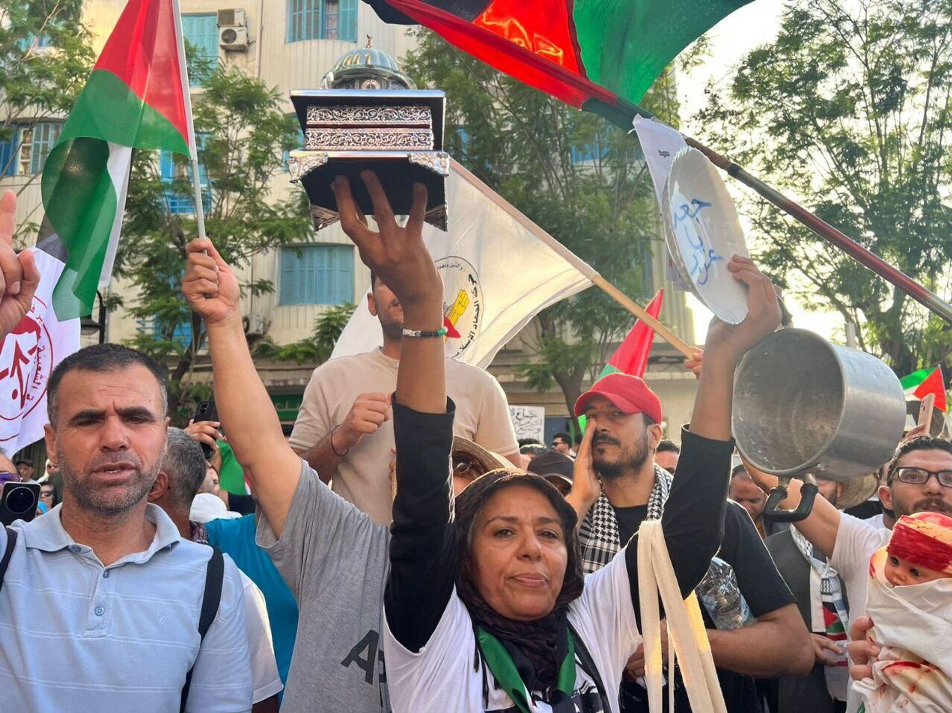 تونس تنتفض لأجل غزة.. مسيرة حاشدة تندد بالحرب والتجويع وتدعو لكسر الصمت الدولي - سبوتنيك عربي, 1920, 20.07.2025