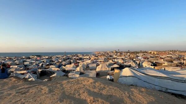 المدينة الإنسانية في رفح نكبة جديدة تلوح في الأفق والفلسطينيون يتمسكون في البقاء فوق أرضهم - سبوتنيك عربي