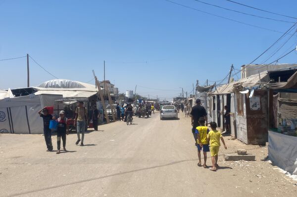 المدينة الإنسانية في رفح نكبة جديدة تلوح في الأفق والفلسطينيون يتمسكون في البقاء فوق أرضهم - سبوتنيك عربي