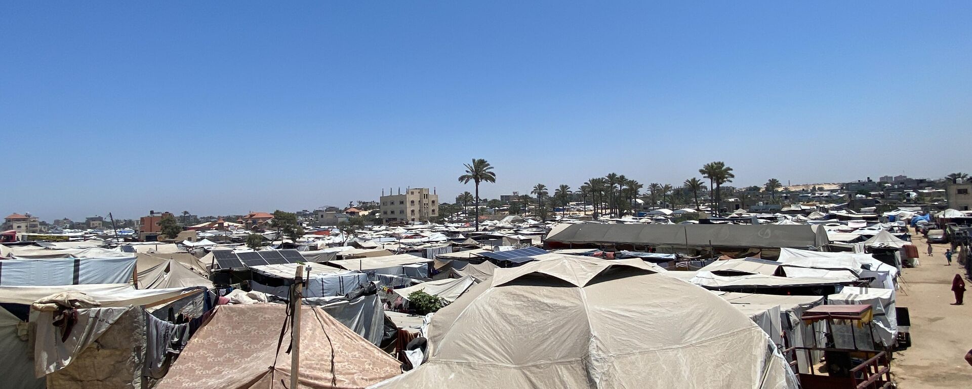 المدينة الإنسانية في رفح نكبة جديدة تلوح في الأفق والفلسطينيون يتمسكون في البقاء فوق أرضهم - سبوتنيك عربي, 1920, 24.07.2025