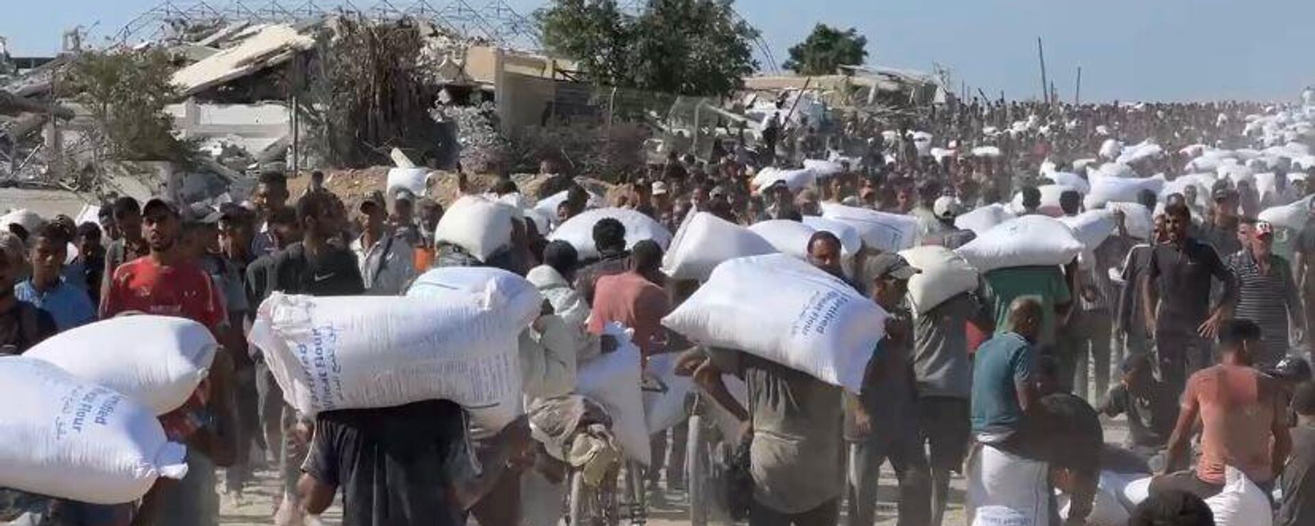 الحصول على كيس الطحين في قطاع غزة مخاطرة يدفعها الجوع قد تنتهي بالموت - سبوتنيك عربي, 1920, 28.07.2025