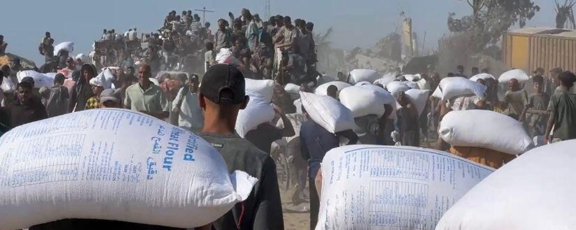 الحصول على كيس الطحين في قطاع غزة مخاطرة يدفعها الجوع قد تنتهي بالموت - سبوتنيك عربي, 1920, 07.09.2025